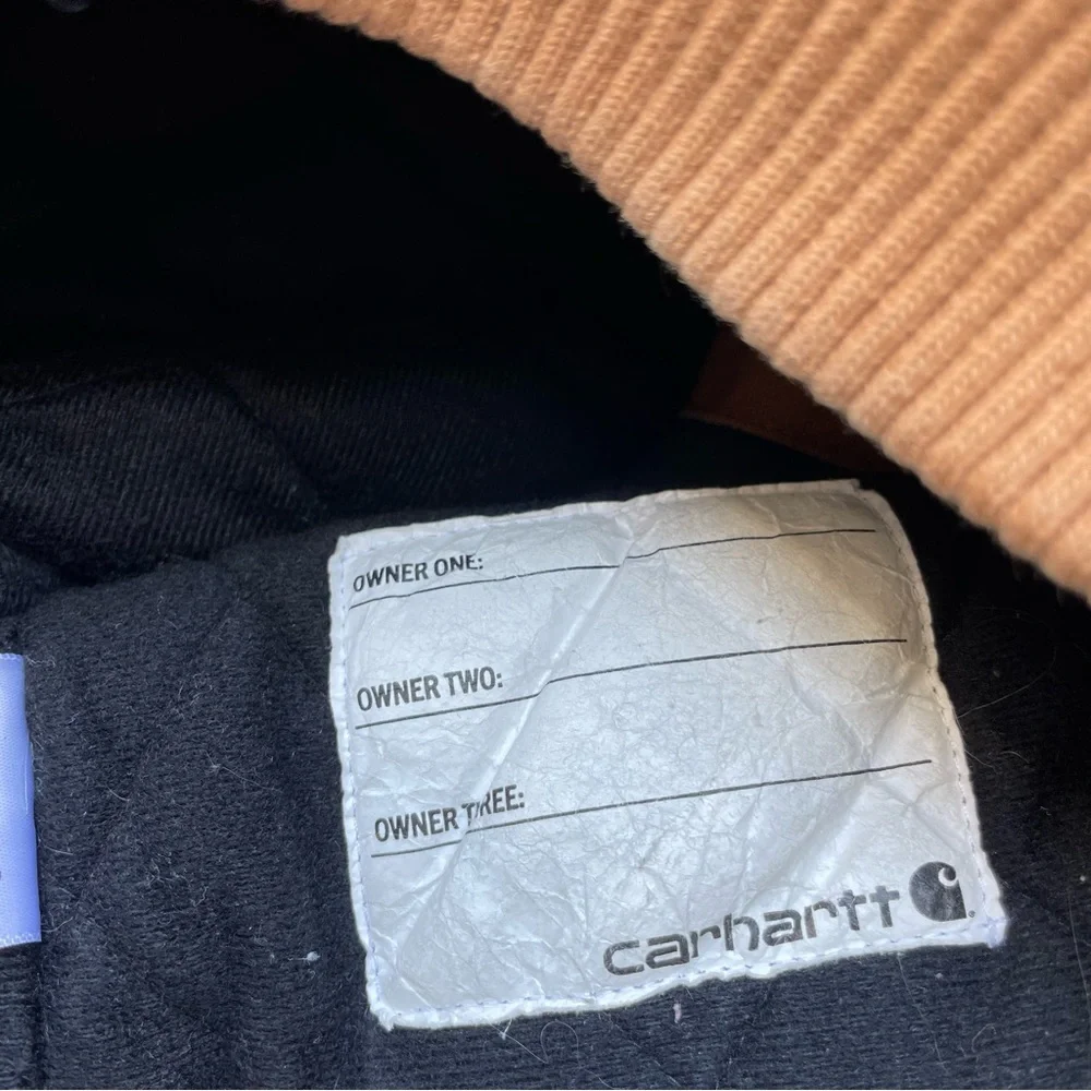 Carhartt Kids Tan Insulated Hooded Jacket Size 4T